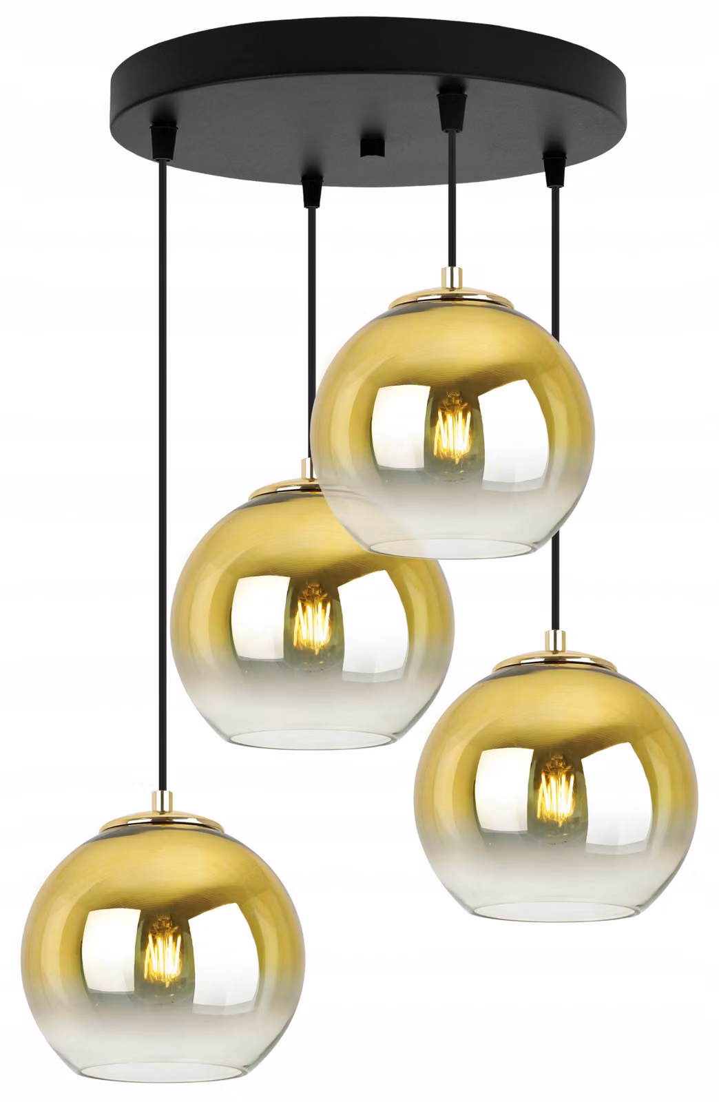 Lampada a sospensione Lampadario Lampadario dorato Paralume 15 cm