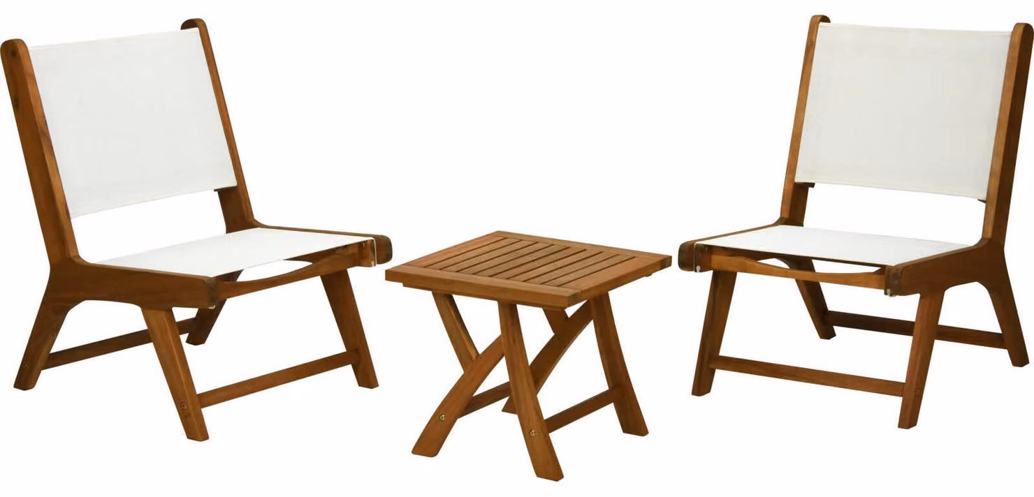 Set di mobili da giardino, sedie e tavolo