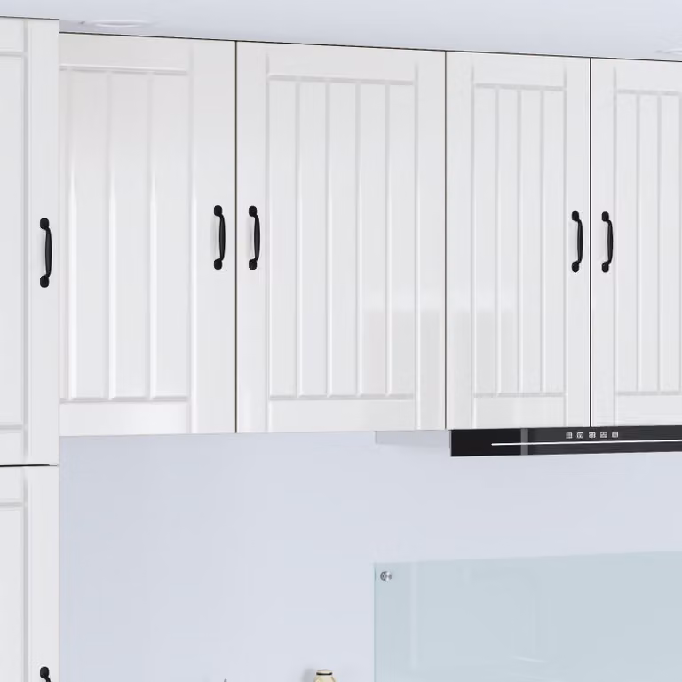Armadietto a muro da cucina vidaXL LUCCA Bianco Lucido L 50 cm, P 31 cm, H 80 cm