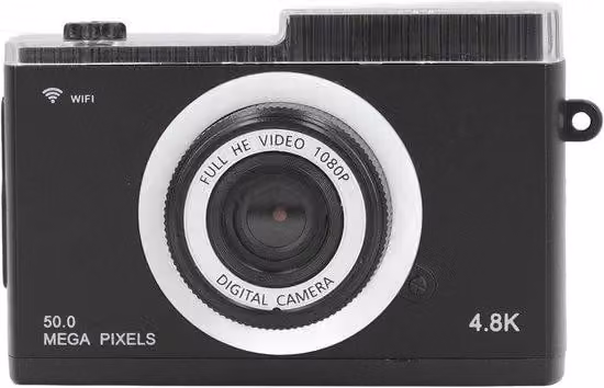Fotocamera per bambini con 48 MP, schermo da 2,4 pollici, zoom ottico 8x, stabilizzatore d'immagine, lettore MP3, filtri, cornici decorative, fotocamera da viaggio con 32 GB di memoria