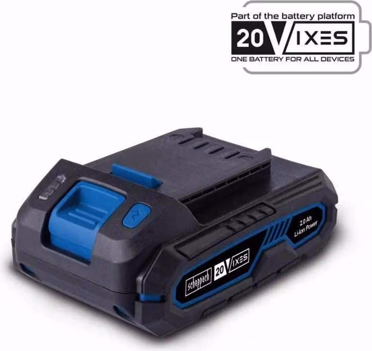 2.0Ah 20V battery - universal battery for the SCHEPPACH 20V IXES range