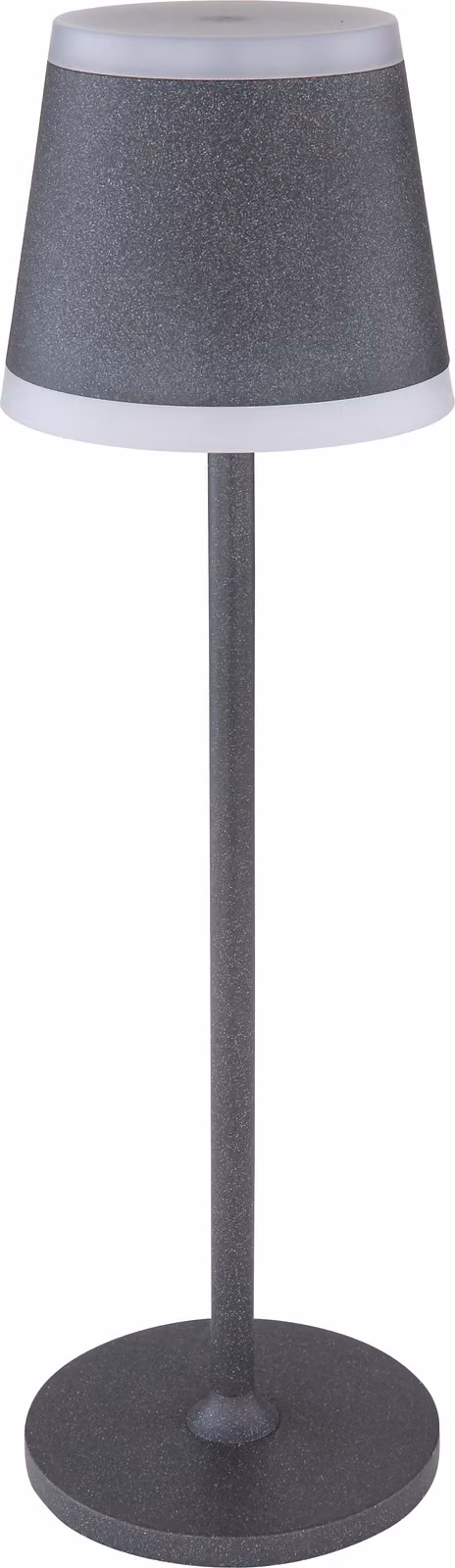 Lampada da tavolo a LED, touch, dimmerabile, grigio, USB, H 38,5 cm