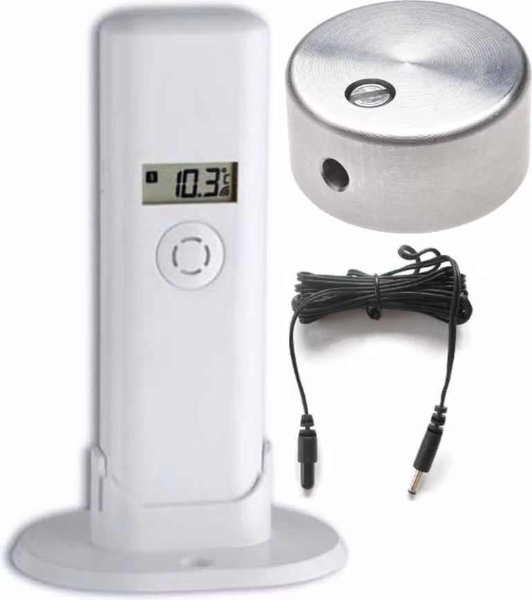 Set risparmio TFA 30.3181.01.99 Trasmettitore di temperatura con freno di temperatura