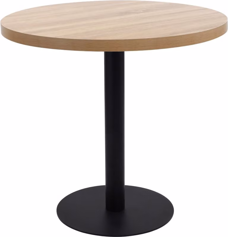 Maison Exclusive - Tavolino da bistrot marrone chiaro 80 cm in MDF