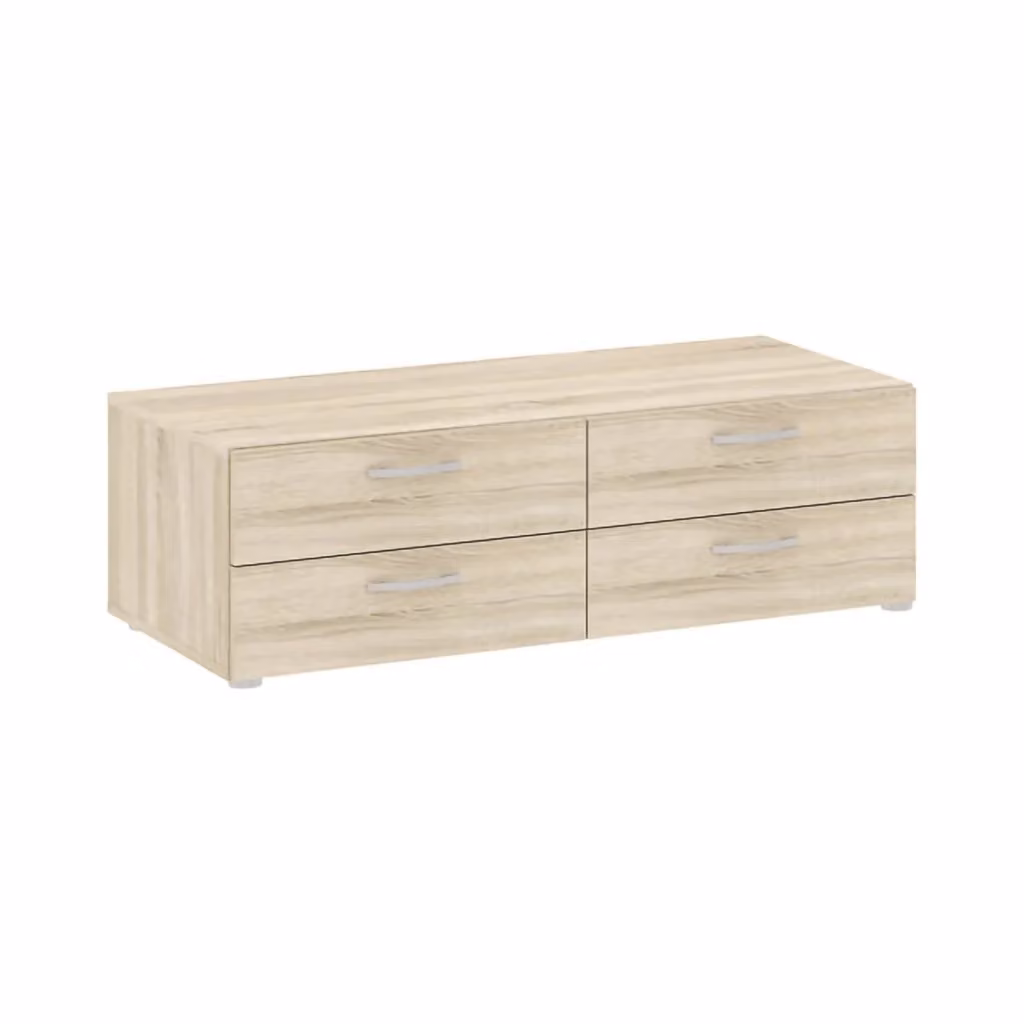 Cassettiera Gignod DMORA in Rovere per Camera da Letto o Ufficio, L 111 x P 52 x H 35 cm – 2