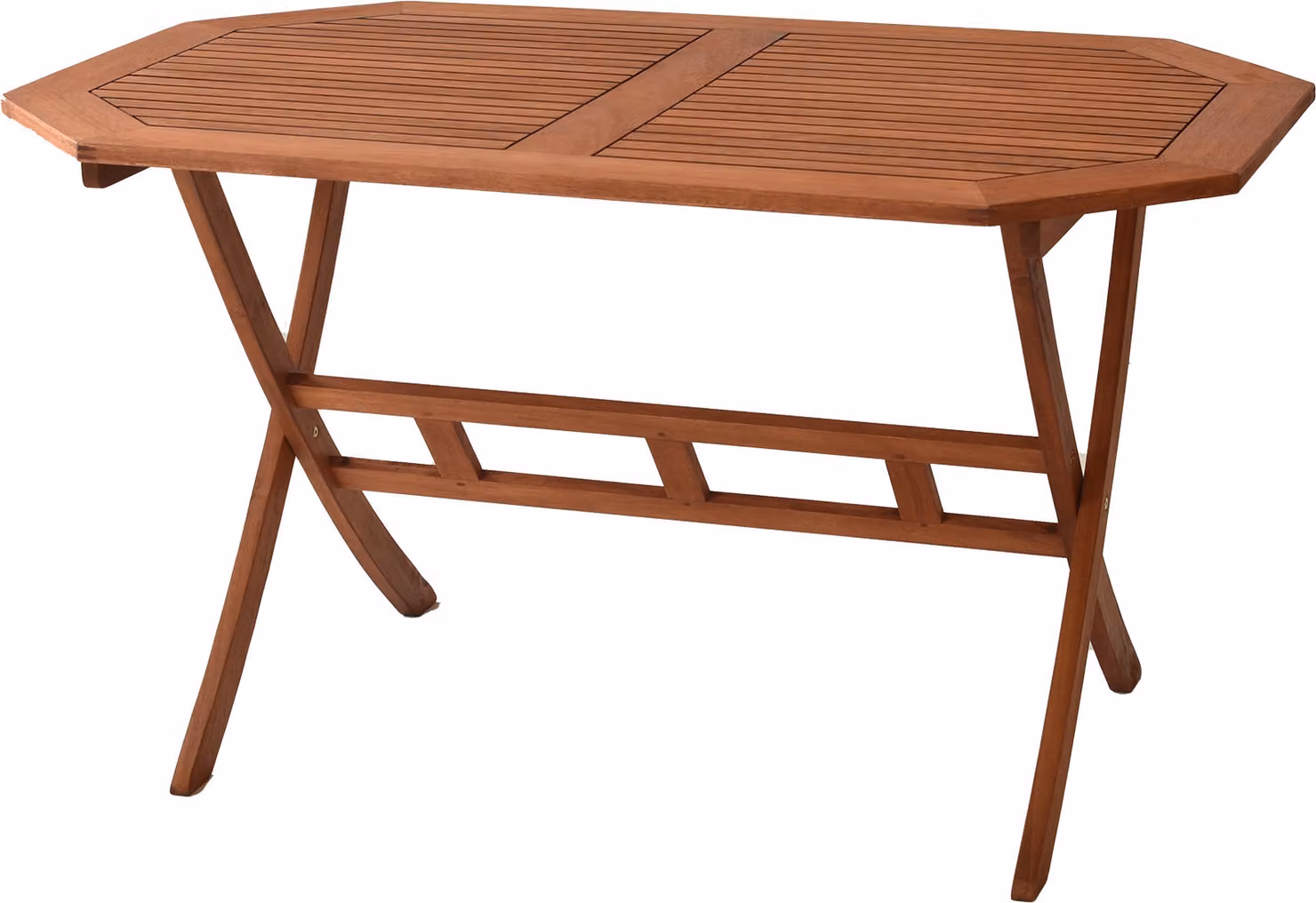 Tavolo da giardino Merxx Borkum, rettangolare, pieghevole 135 x 85 cm - Eucalipto