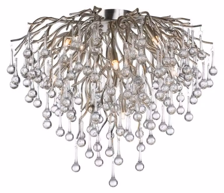 Paul Neuhaus ICICLE plafoniera LWH 50x50x50 cm grigio Lampada da soffitto