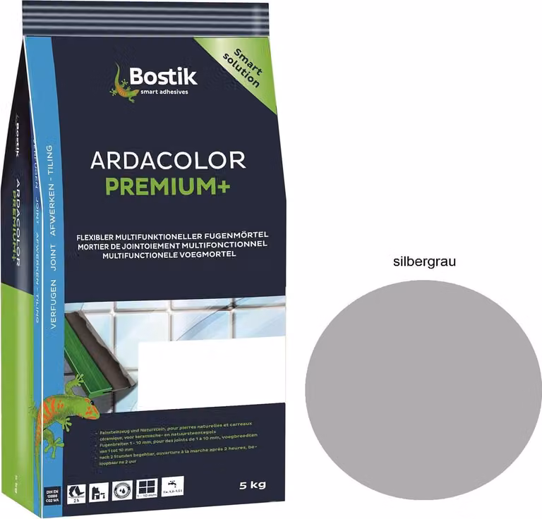 Bostik Ardacolor Premium Grout plus 5Kg piastrelle grigio argento stucco per pietra naturale