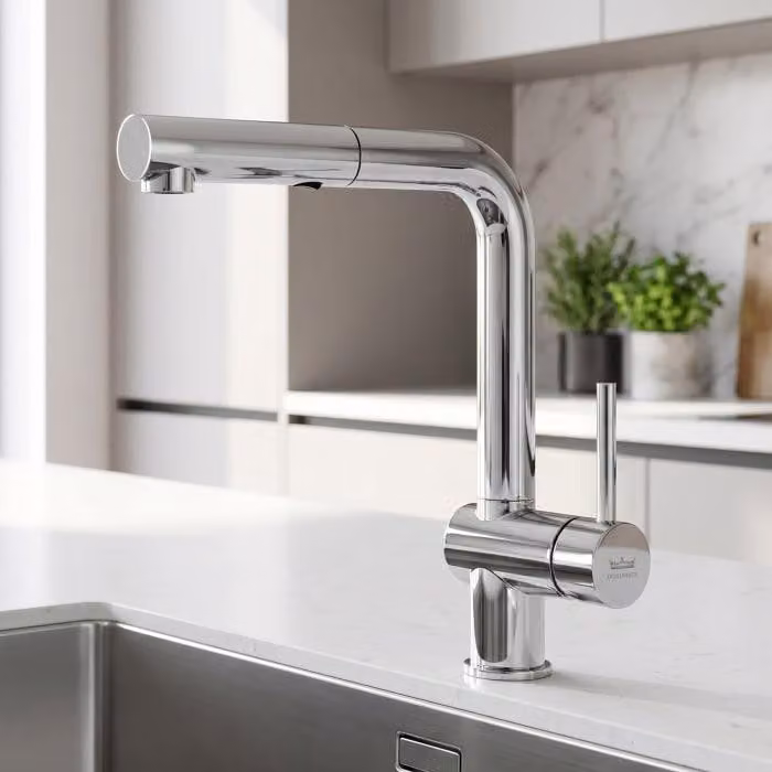 Miscelatore da cucina Kronenbach AQA Cube 2.0 con doccetta estraibile