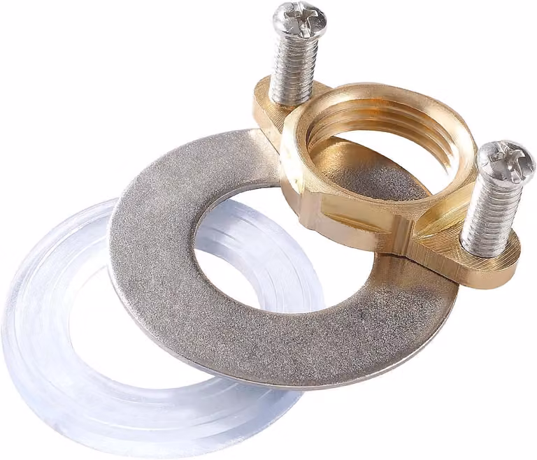Componente per il fissaggio del rubinetto - Set di guarnizioni per il fissaggio del rubinetto - Per rubinetti da cucina e bagno - In ottone