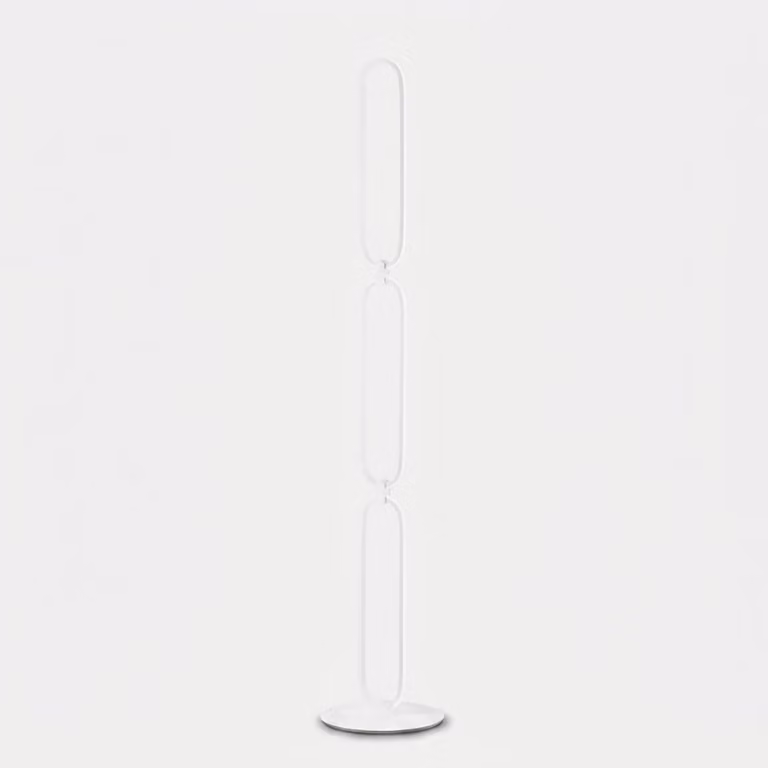 Lampada da terra LED INFINITY, alluminio bianco, 30W, 4000K (luce naturale)