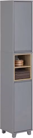 Cassettiera da bagno lunga - cassettiera sottile - unità di archiviazione snella - massimizza lo spazio - 30x170x30cm
