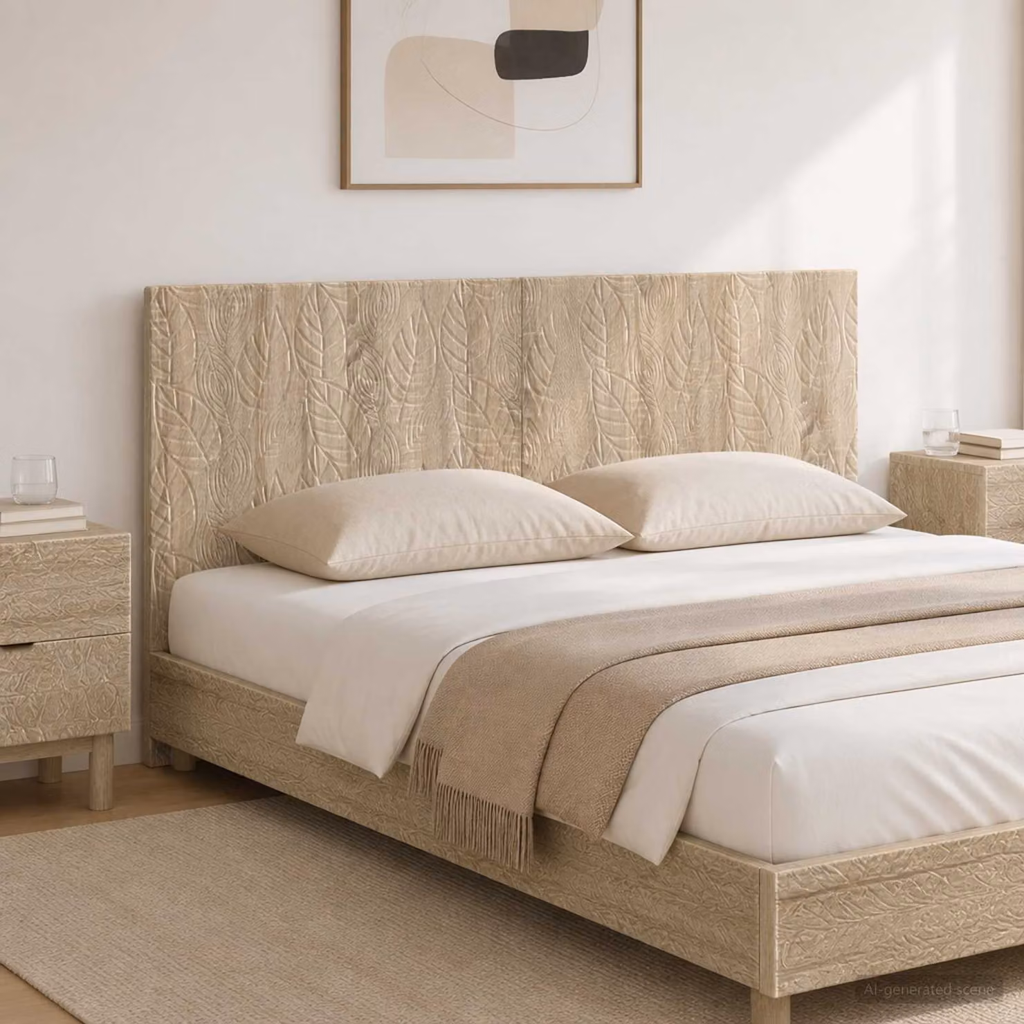 Testiera da muro vidaXL DELFT in legno ingegnerizzato Rovere Sonoma con ripiano integrato, L: 140 cm, H: 50 cm, P: 12,1 cm