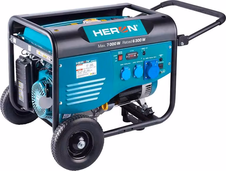 elektrocentrála benzínová 15HP/7,0kW, pro svařování, podvozek