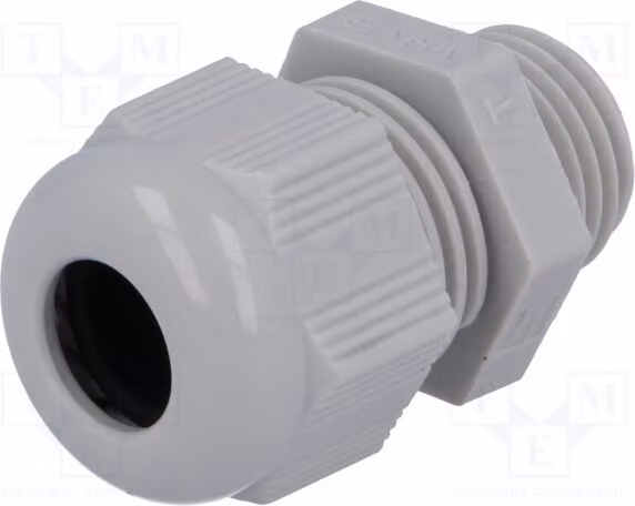 1 x Raccordo per cavo, filettatura M16, grado di protezione IP68, materiale: grigio, tipo HT, filettatura M16, colore RAL7035, codice prodotto 92667