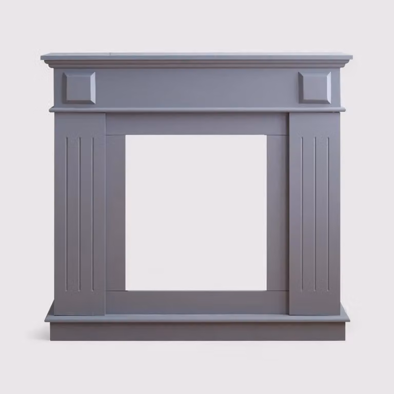 Huernia - Caminetto decorativo grigio in stile classico