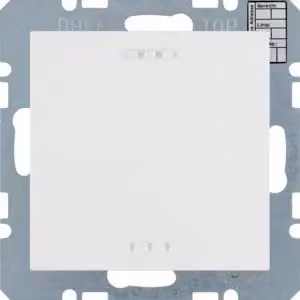 Berker 75441289 Termostato per edifici con interfaccia a pulsante, bianco polare opaco, Berker S.1/B.3/B.