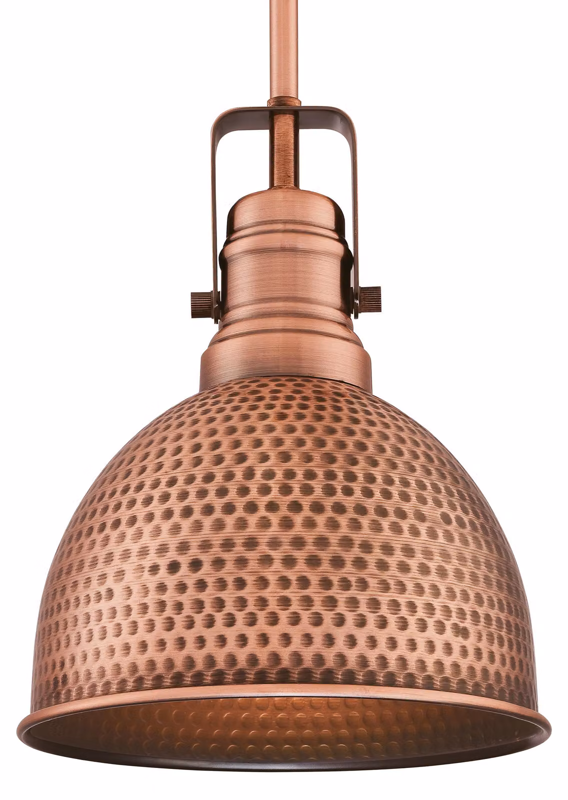 Lampada a sospensione Madras in rame per 1 sorgente luminosa