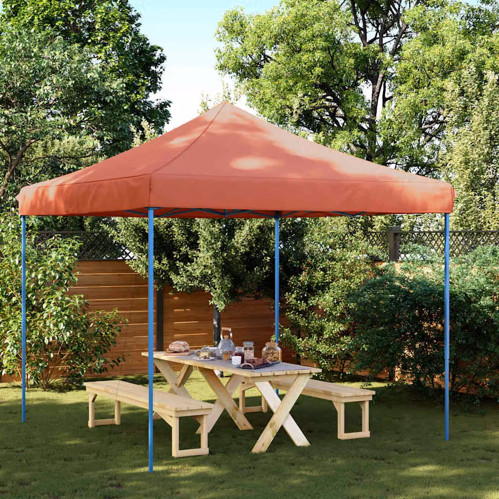 vidaXL Tenda da Festa Pieghevole Pop-Up Arancione L/P/H: 292 x 292 x 315 cm