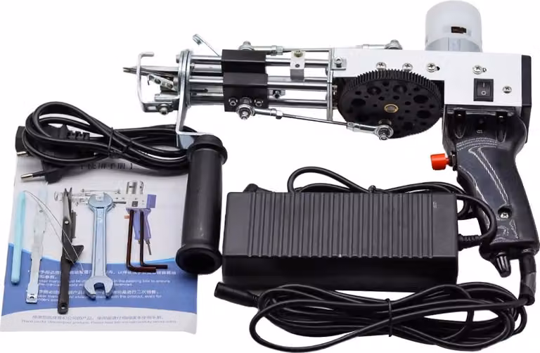 Pistola elettrica per tufting, altezza del pelo regolabile, prestazioni ad alta velocità, SPINA UE