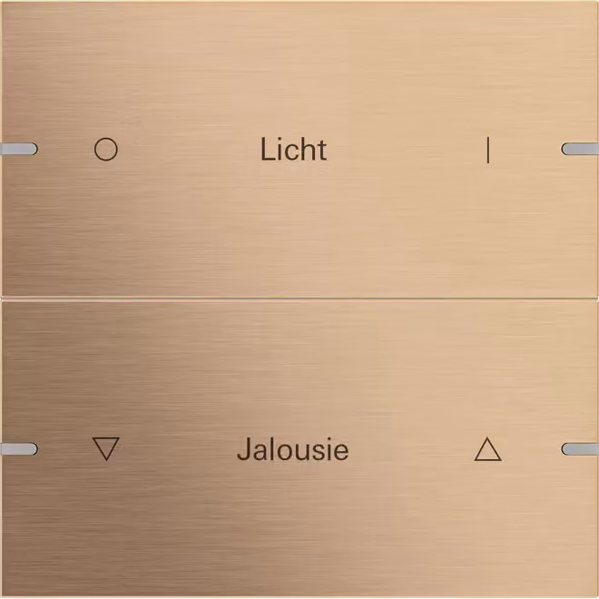 Set di maniglie Gira Wippen 2f, sensore a sfioramento, 4,95, bronzo, 503238
