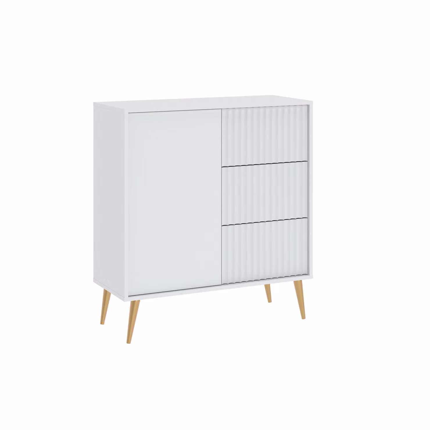 Cassettiera con ante e cassetti JEWETT - bianco