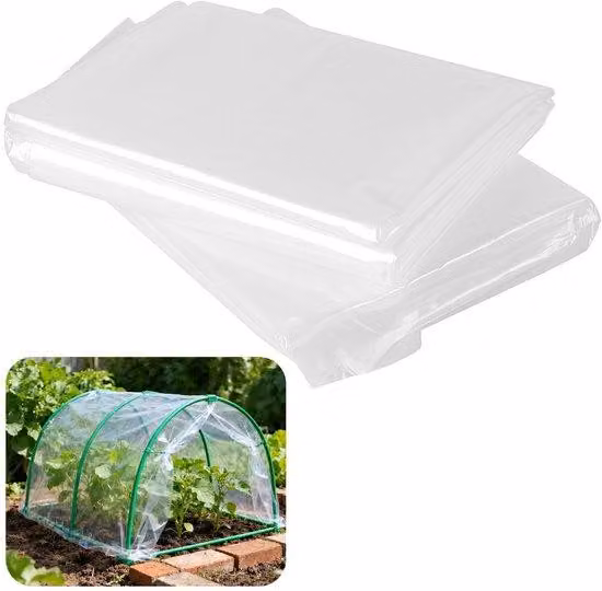 Copertura per giardino in polietilene, dimensioni 2x15 metri - Impermeabile - Resistente agli urti - Protezione dagli agenti atmosferici - Pellicola di plastica