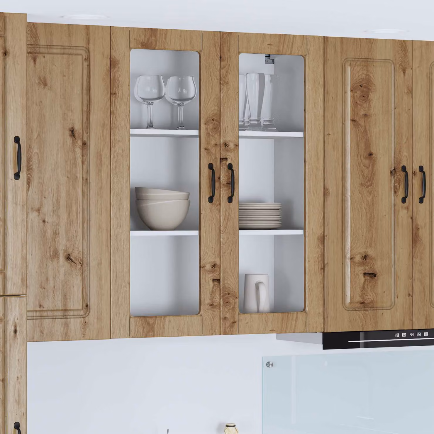 vidaXL Pannello per lavastoviglie incasso Kalmar Rovere, marrone