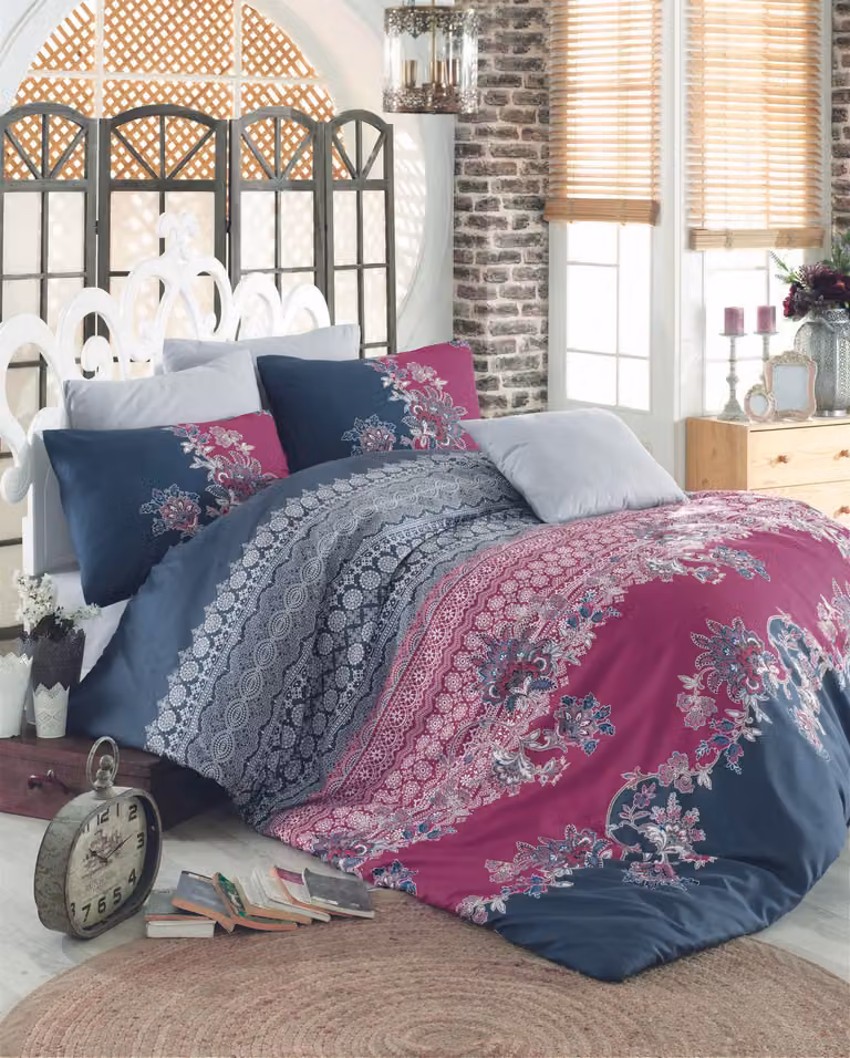 L'Essentiel Linge de Maison, Adal- PRL2279, Fucsia, Copriletti, 100% cotone rinforzato