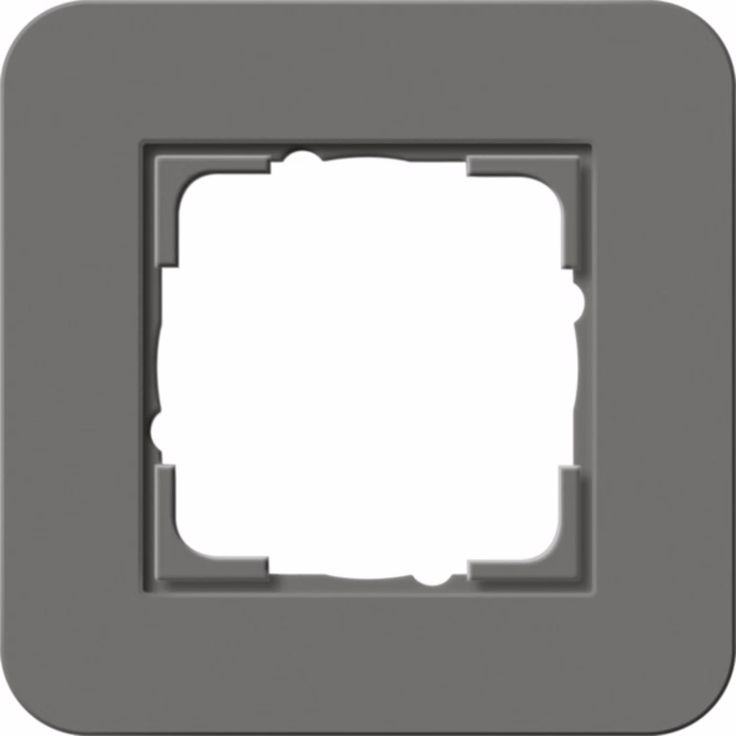 GIRA 0211 423 Colore del prodotto: Antracite, Grigio, Compatibilità marca: GIRA, Design: Senza viti (0211423)