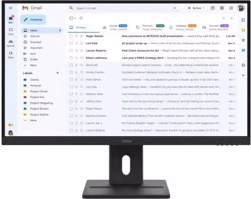 Monitor Lenovo ThinkVision E27-40 da 27 pollici IPS Full HD 100Hz Nero con HDMI, DisplayPort e USB-C