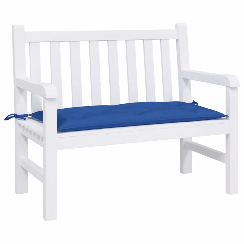 vidaXL Cuscino per Panca Blu L: 100 cm, P: 50 cm, H: 7 cm in Tessuto Oxford Idrorepellente e Traspirante