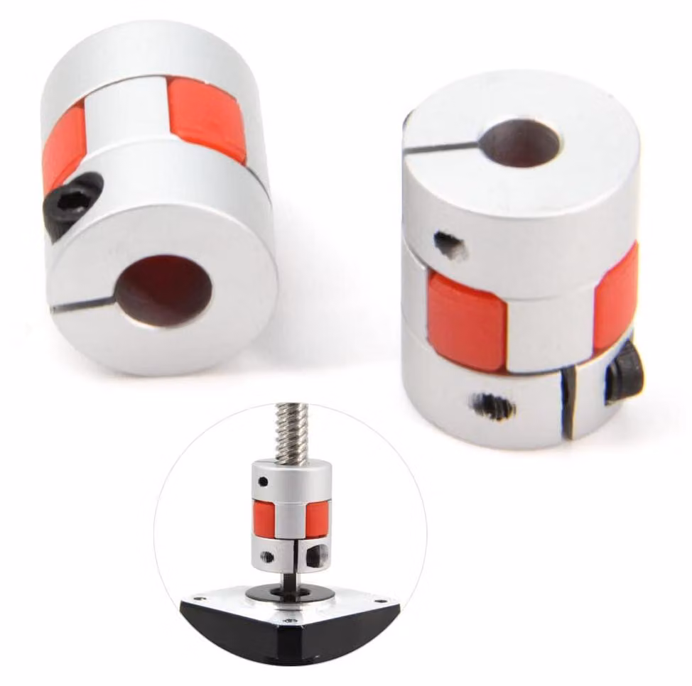 Raccordo flessibile da 6,35 mm a 8 mm in alluminio, per stampante 3D e macchina CNC, confezione da 2 pezzi
