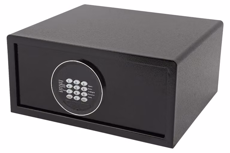 Armadietto di sicurezza elettronico - Cassaforte - Capacità: 30 litri - Acciaio legato - Colore: nero