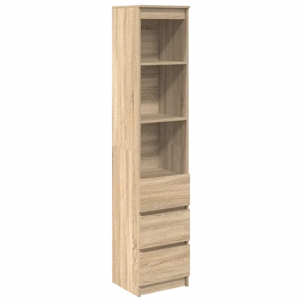 Credenza Buffet Armadio da Cucina Design Mania in Legno Marrone, L/P/H: 37,5 x 35 x 180 cm – 2