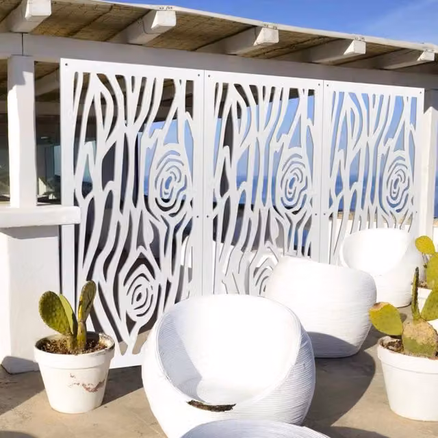 Pannello in PVC traforato Signorbit parasole colore bianco L: 98 cm, H: 198 cm