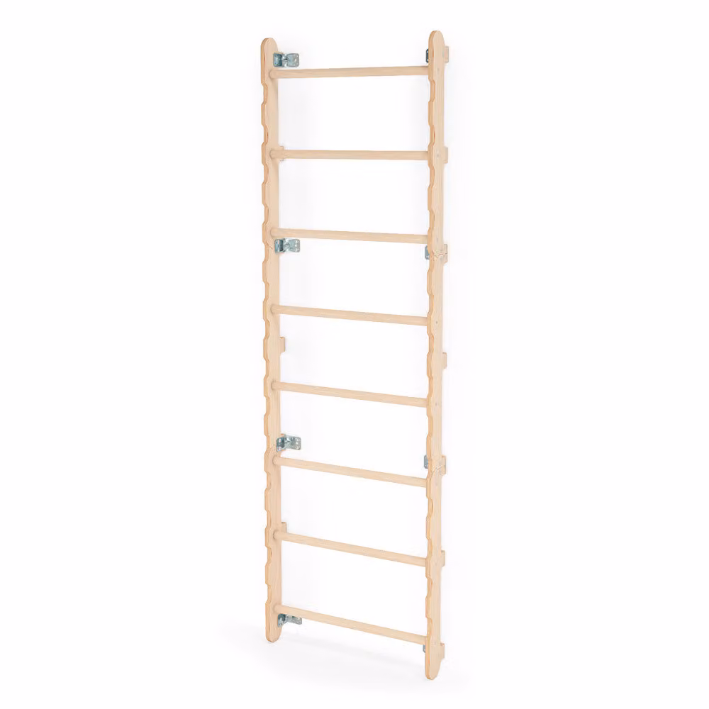 MAMOI® Struttura da arrampicata per interni, spalliera per cameretta, anelli da ginnastica per bambini, parete da arrampicata e giochi in compensato,