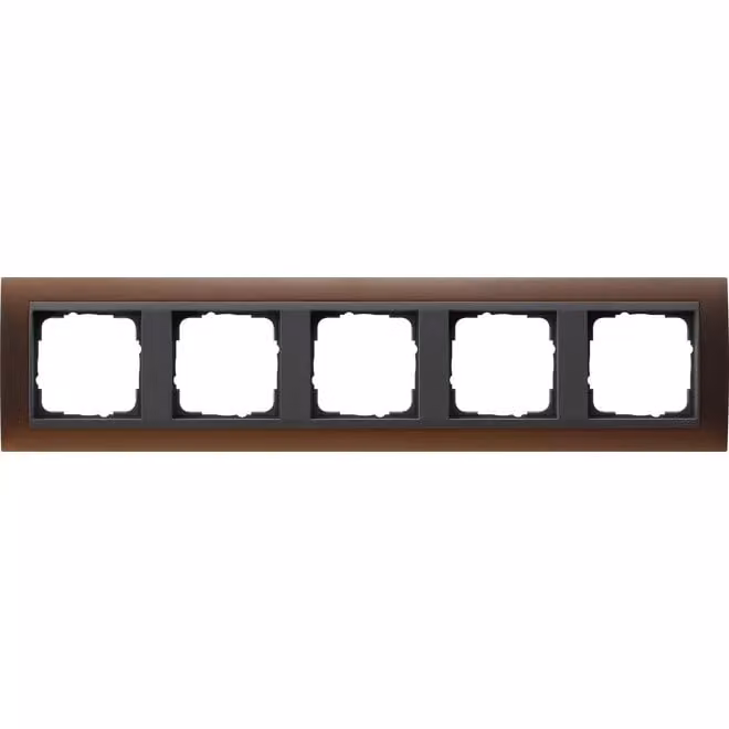 Gira 021513 Cornice di copertura a 5 moduli per Gira Event Opak antracite marrone scuro