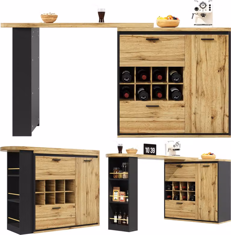 Tavolo da pranzo allungabile (138 x 39 x 105 cm), tavolo, tavolo da cucina, tavolo allungabile, allungabile fino a 220 cm, adatto per cucina e soggiorno