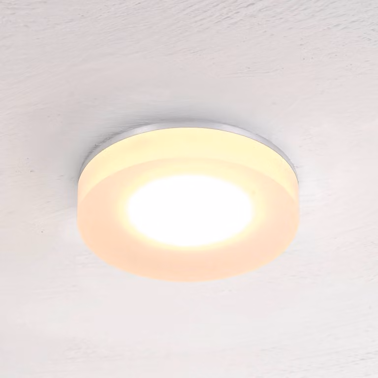 BOPP Lampada da incasso a LED Bopp One, colore alluminio, Ø 9 cm dimmerabile, Alluminio / Grigio / Zincato, Soggiorno / Sala da pranzo, Alluminio, Moderno