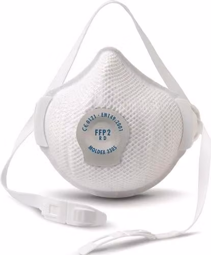 Maschera respiratoria Moldex AIR Plus 330501 FFP2 / V R D con valvola di espirazione - 330501