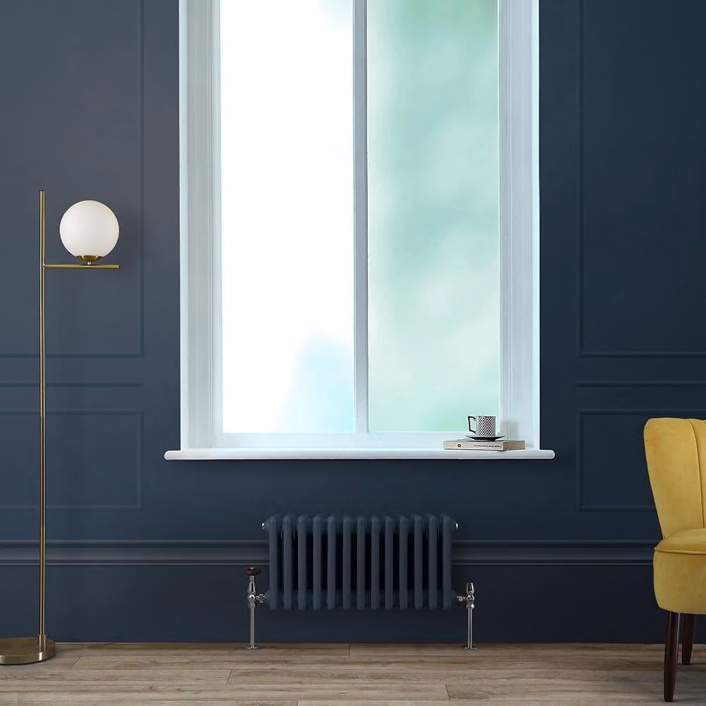 Radiatore Orizzontale a Colonne (3 Colonne) 300mm x 605mm - Blu (Regal Blu) - Regent