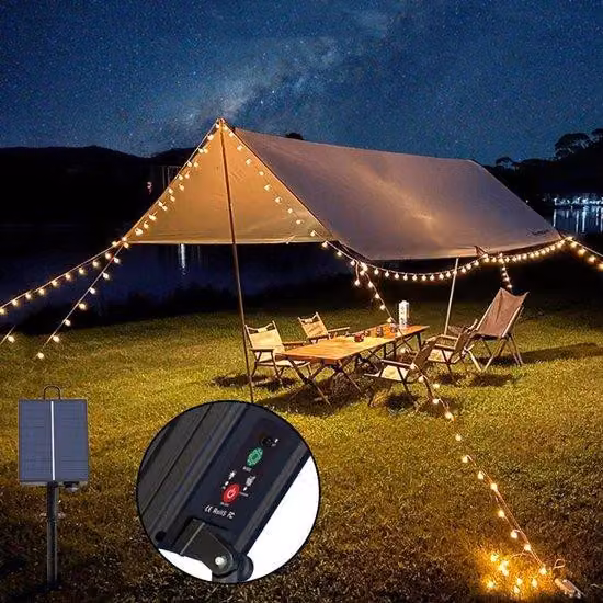 Modulo solare, scatola batterie, LED, interno/esterno, telecomando
