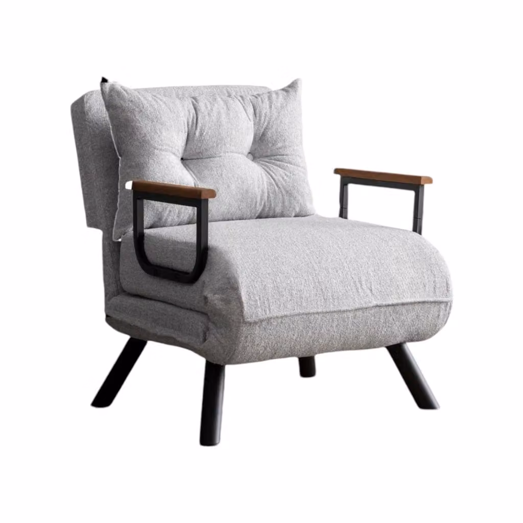 Poltroncina Reclinabile Keoni DMORA Grigio Chiaro L: 60 cm, P: 78 cm, H: 78 cm – 2