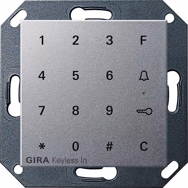 Tastiera a codice in alluminio Keyless In - Serratura a codice per sistema bus 260526