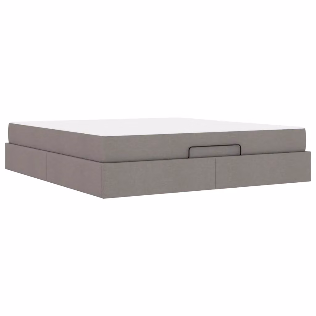 Letto matrimoniale con materasso e cassetti vidaXL in tessuto beige o grigio L/P/H: 200 x 180 x 43,5 cm – 2