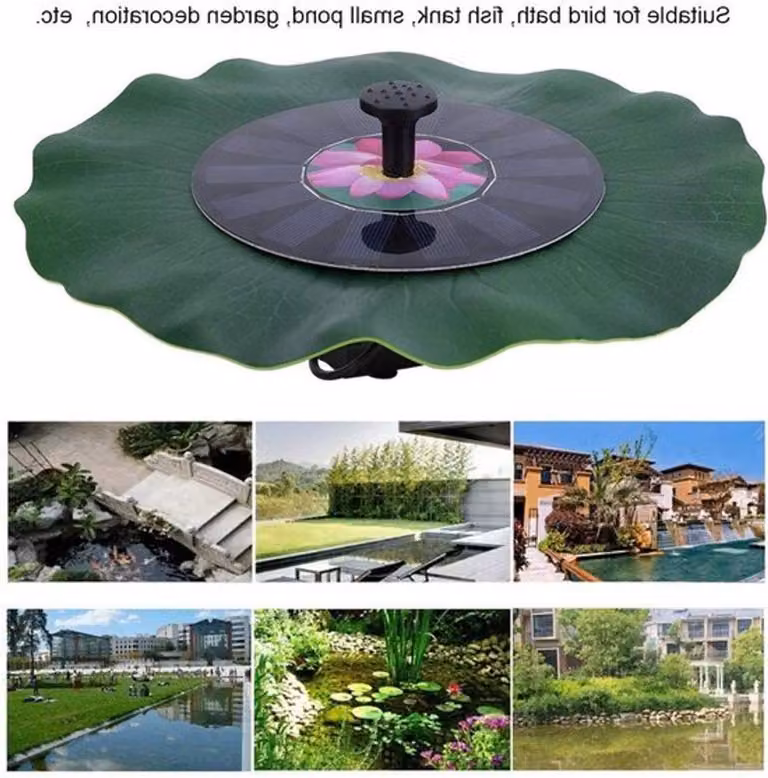 Pompe solari per fontane, piccoli stagni e abbeveratoi per uccelli – pompe sommergibili galleggianti per decorazioni e vasche per pesci