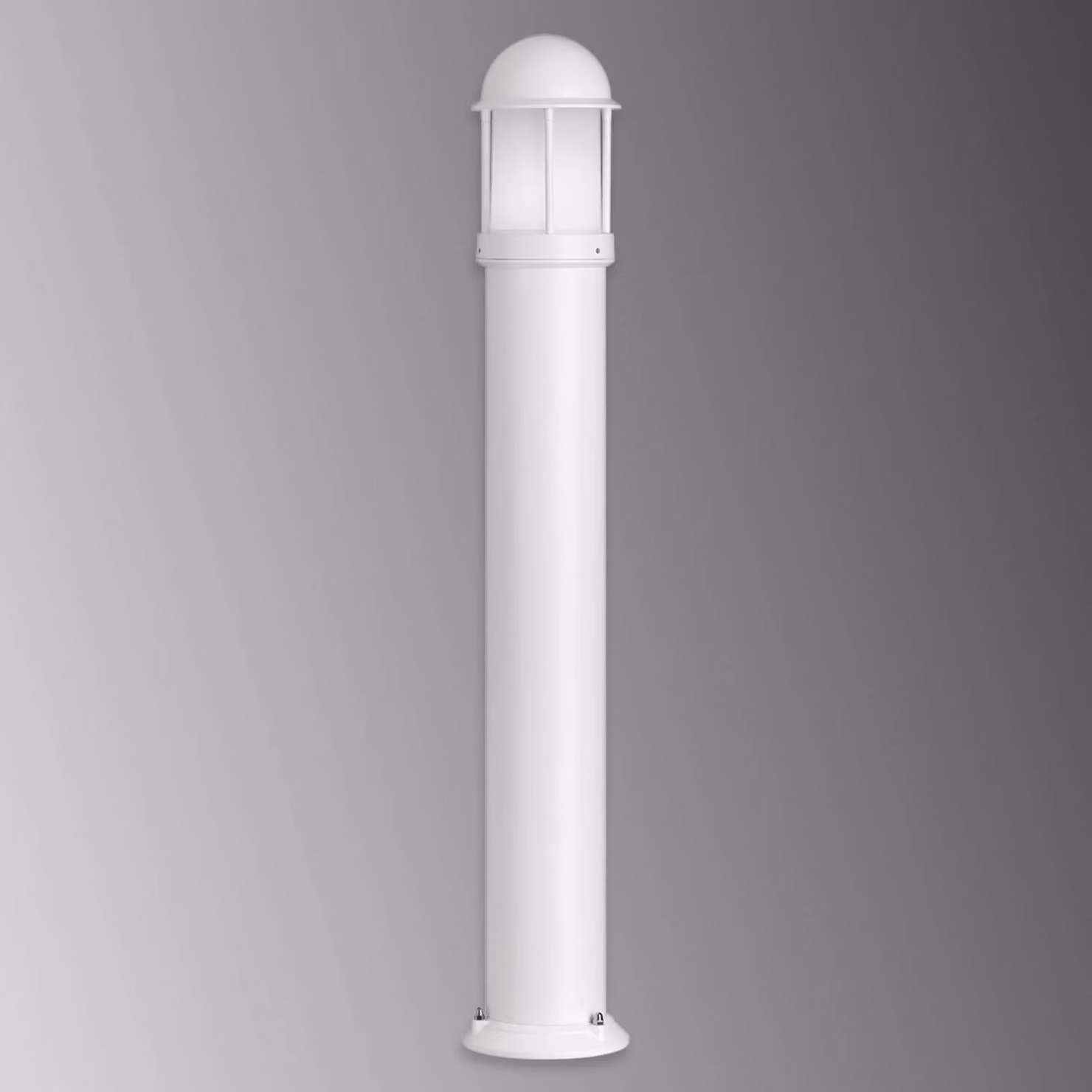 LCD Lampioncino da giardino MARCO, dimmerabile, Bianco / Opale, Alluminio, Moderno, Lampada da esterni