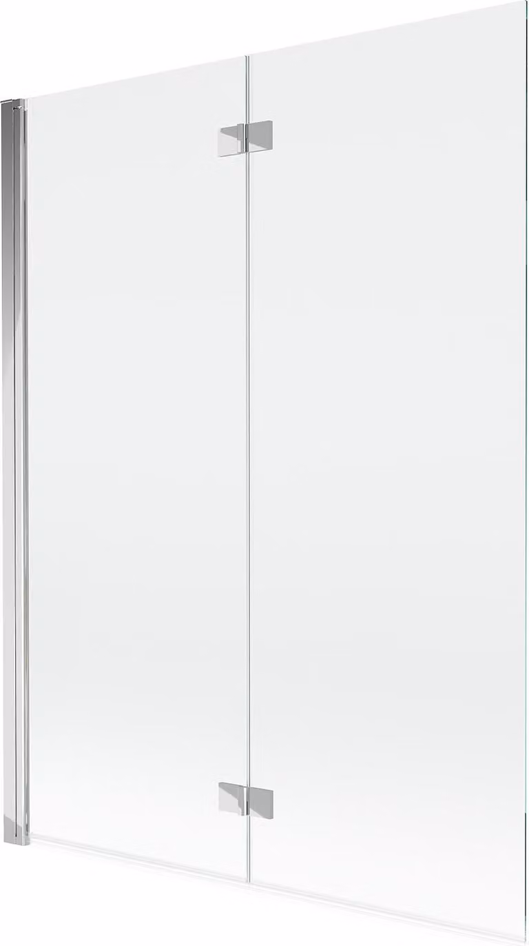 Mexen Mist paratia per vasca da bagno a 2 ante sinistra 130 x 150 cm, trasparente, cromo - 8A9-130-002-01-00-L