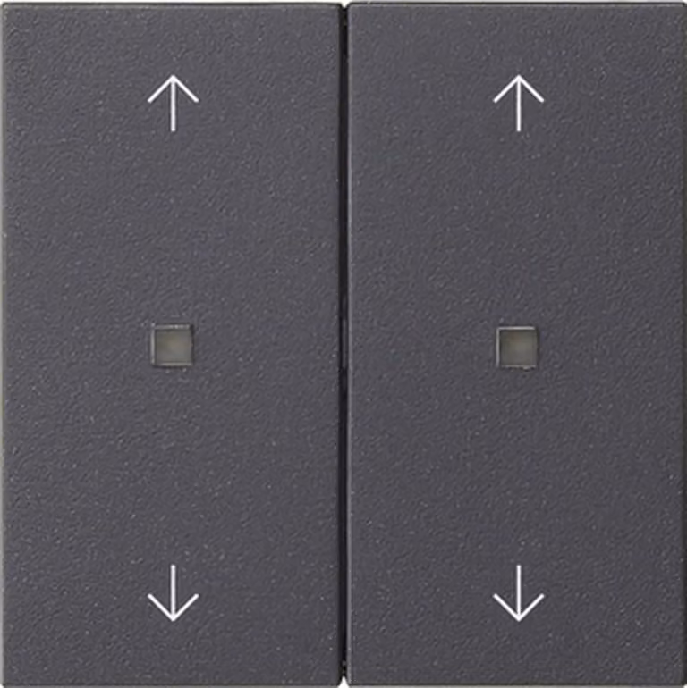 Gira Pulsante a bilanciere 2f con frecce, sistema di comando 55, antracite 538628